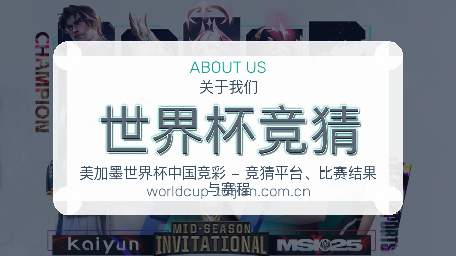 世界杯竞猜看赛与资讯服务